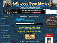 Tablet Screenshot of hollywoodteenmovies.com